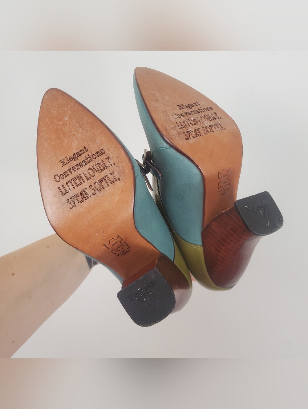 John Fluevog Conversations Glenham Heeled monkstrap shoe Womens Size 6 - Picture 6 of 12